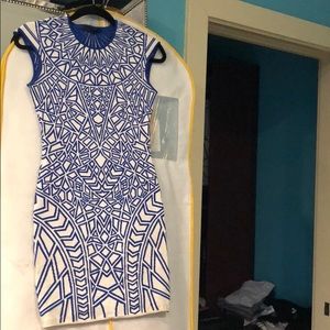 White/blue RVN dress, size small